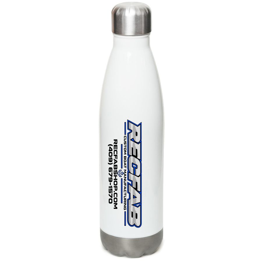 RECFAB water bottles, a White Stainless Steel Water Bottle