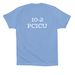 Certified silly goose, a Carolina Blue Premium Cotton Tee (back-view)