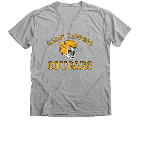 IC Cougars - We are IC (Gold), a Athletic Heather Premium V-Neck Tee
