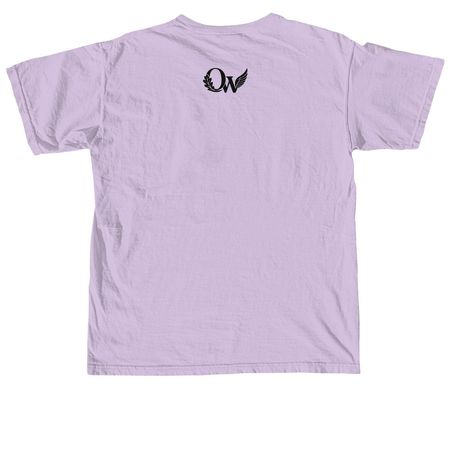 O&W Call Upon, a Orchid Comfort Colors Unisex Tee (back-view)