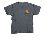 Stronger Together, a Dark Heather Youth Unisex Tee (back-view)