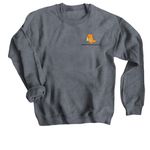 Stronger Together, a Dark Heather Crewneck Sweatshirt (back-view)