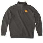 Stronger Together, a Asphalt Midweight Quarter Zip Pullover (back-view)