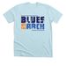 Blues at the Arch Festival- T-shirts + Tanks, a Heather Ice Blue Premium Unisex Tee