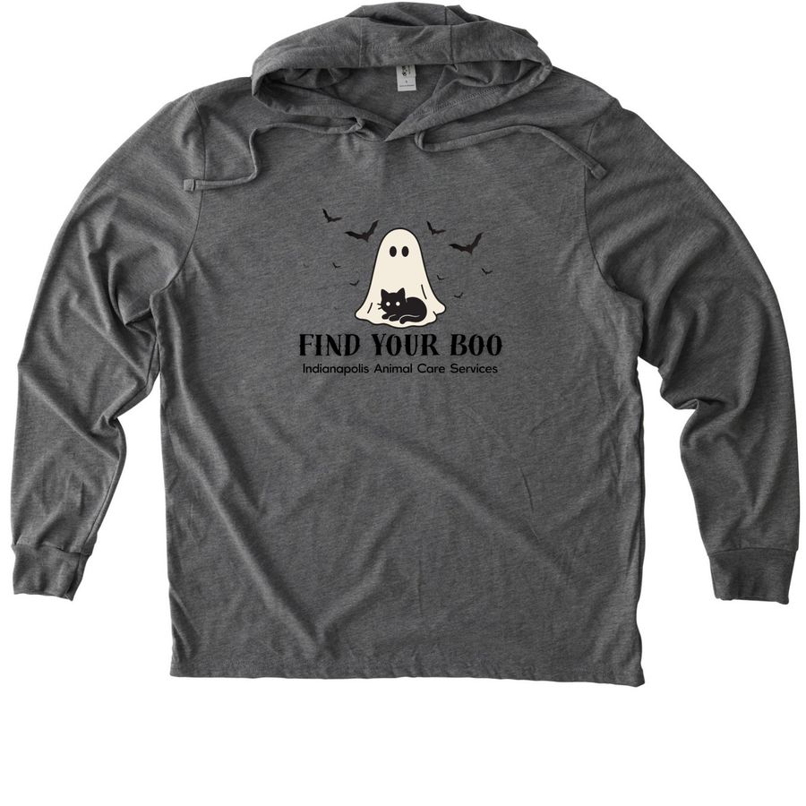 Find Your Boo at IACS, a Aluminum Grey Allmade Eco Triblend Hoodie Tee