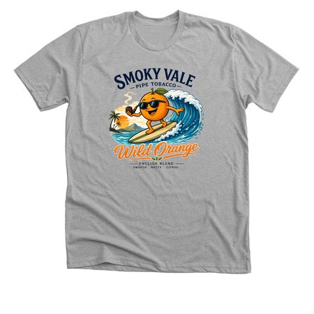 Wild Orange Tee, a Athletic Heather Premium Unisex Tee