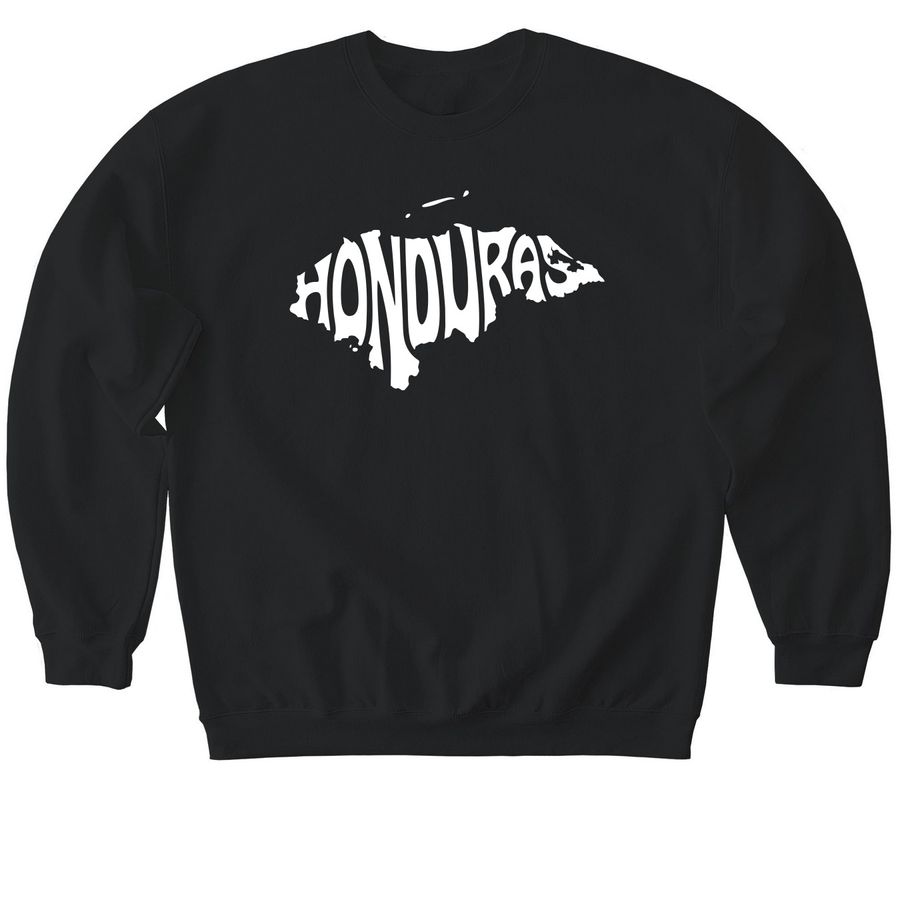 Honduras Crewneck, a Black Softstyle Crewneck Sweatshirt