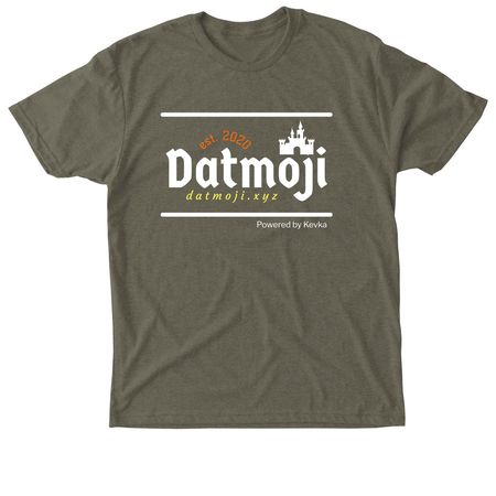 'DATMOJI' Kingdom Tee, a Military Green Triblend Tee