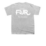 More Shirts FUR Paws, a Sport Grey Youth Unisex Tee (back-view)