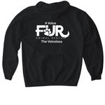 More Shirts FUR Paws, a Black Gildan Softstyle Pullover Hoodie (back-view)