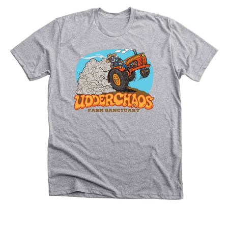 Peace Love and Tractors, a Athletic Heather Premium Unisex Tee