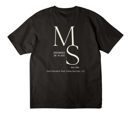 M.S. Apparel, a Black Unisex Heavyweight Tee