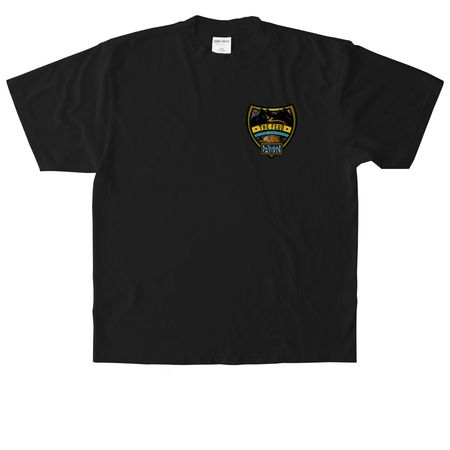 The Feud x Bronco Clubs, a Black Heavyweight Garment Dye Tee
