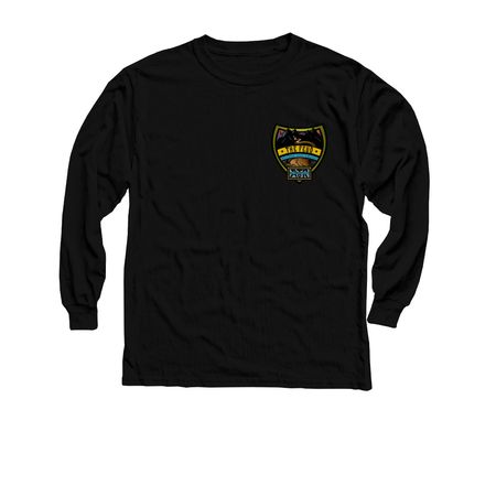 The Feud x Bronco Clubs, a Black Youth Long Sleeve Tee