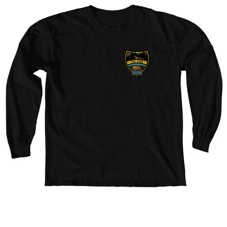 The Feud x Bronco Clubs, a Black Comfort Colors Long Sleeve Tee