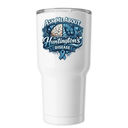 Ask About HD Tumbler, a White Insulated Tumbler