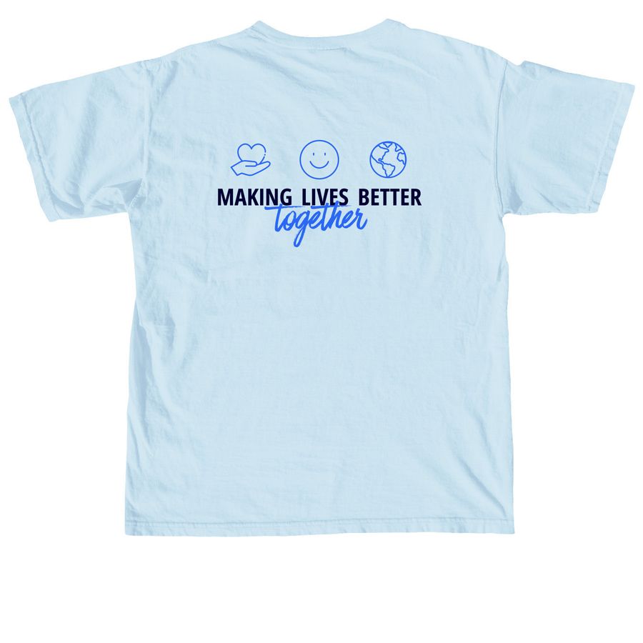 Icon MLBA, Together in Blue & White, a Chambray Comfort Colors Unisex Tee