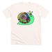 Trans rights snail, a Heather Natural Premium Unisex Tee