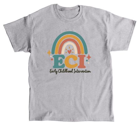ECI - Rainbow, a Sport Grey Classic Unisex Tee