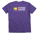 Food Bank Classic Logo, a Purple Rush Premium V-Neck Tee (back-view)