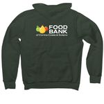 Food Bank Classic Logo, a Heather Forest Premium Pullover Hoodie (back-view)