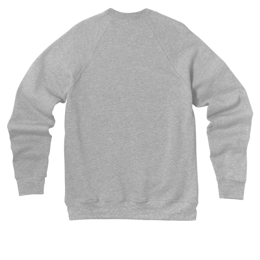 Mrs Magee, a Athletic Heather Premium Raglan Crewneck Sweatshirt (back-view)