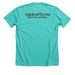 #TillyStrong, a Heather Sea Green Premium Unisex Tee (back-view)