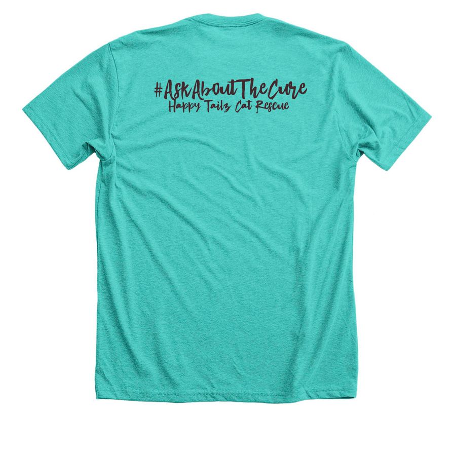 #TillyStrong, a Heather Sea Green Premium Unisex Tee (back-view)