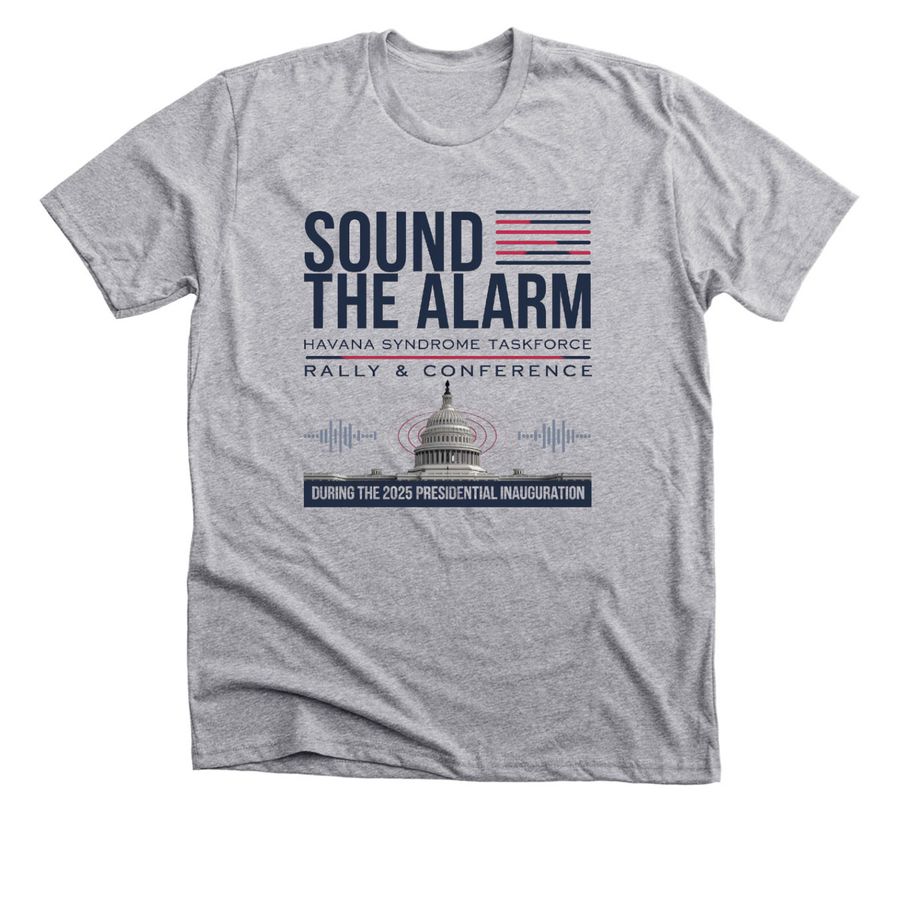 Sound the Alarm: 2025 Inauguration Rally Gear, a Athletic Heather Premium Unisex Tee