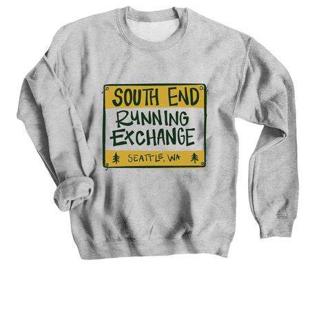 South End Running Exchange, a Sport Grey Crewneck Sweatshirt