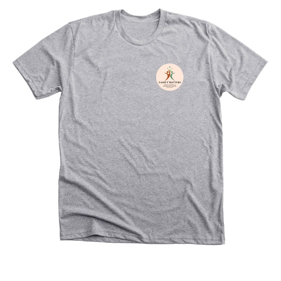 Family Matters PTIC, a Athletic Heather Premium Unisex Tee