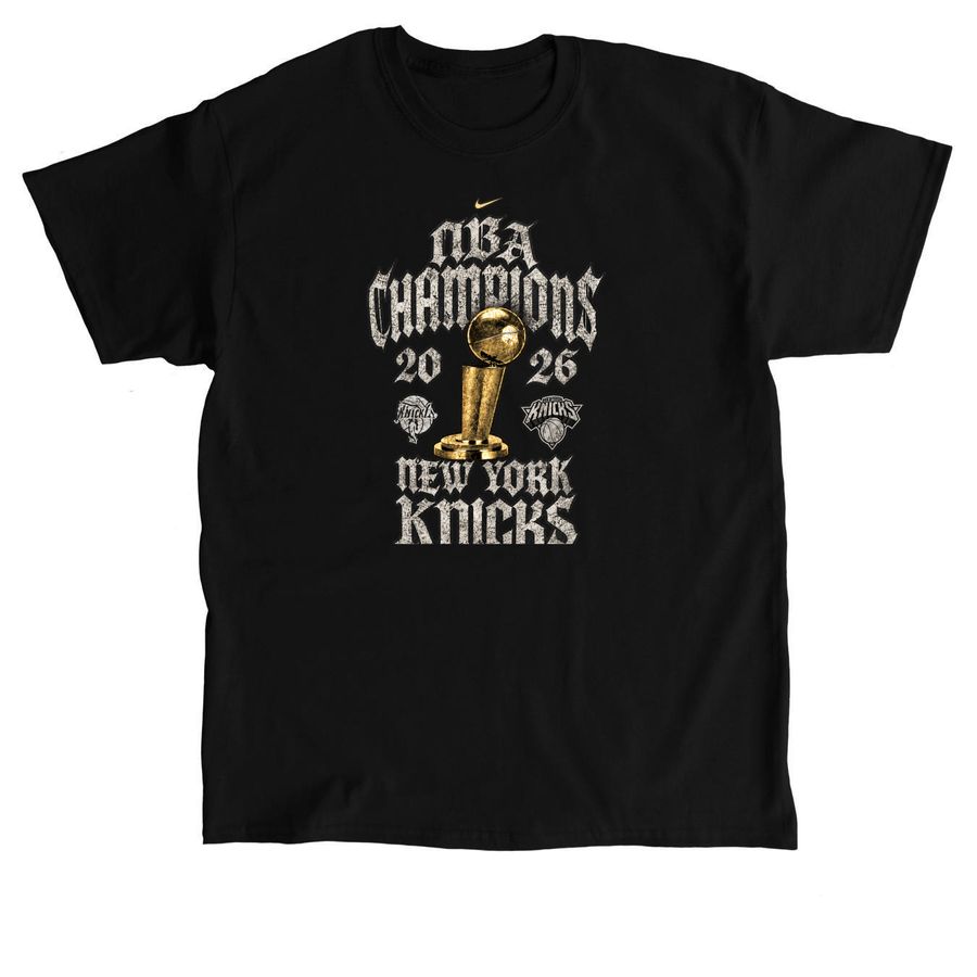 New York Knicks trip on opening night with T-, a Black Classic Unisex Tee