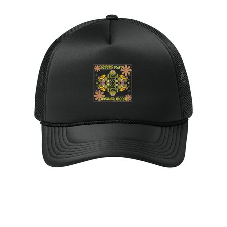 Defend Play Hats, a Deep Black Printed Foam Trucker Hat