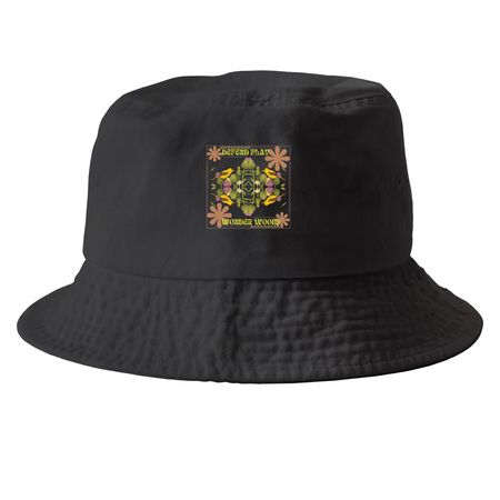 Defend Play Hats, a Black Printed Bucket Hat