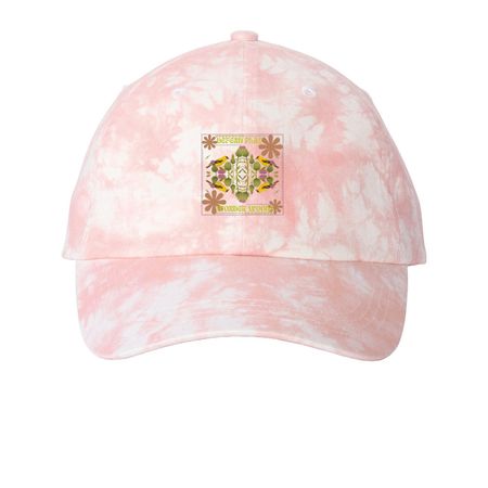Defend Play Hats, a Light Pink Printed Tie Dye Baseball Hat