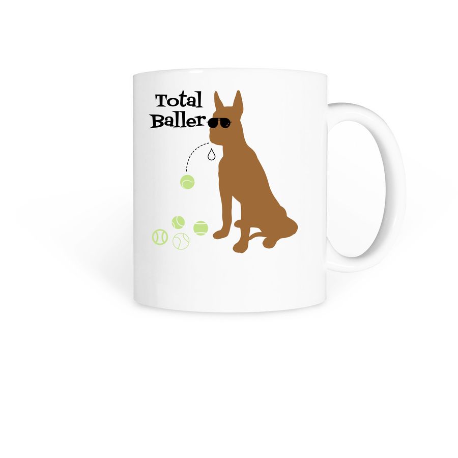 Total Baller Mug, a White Coffee Mug