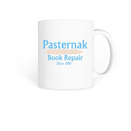Pasternak Book Repair mug, a White Coffee Mug