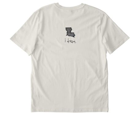 True Detective&nbsp;, a Natural Raw Stanley/Stella Unisex Creator 2.0 Tee (back-view)