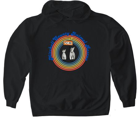 MCAR, a Black Gildan Softstyle Pullover Hoodie