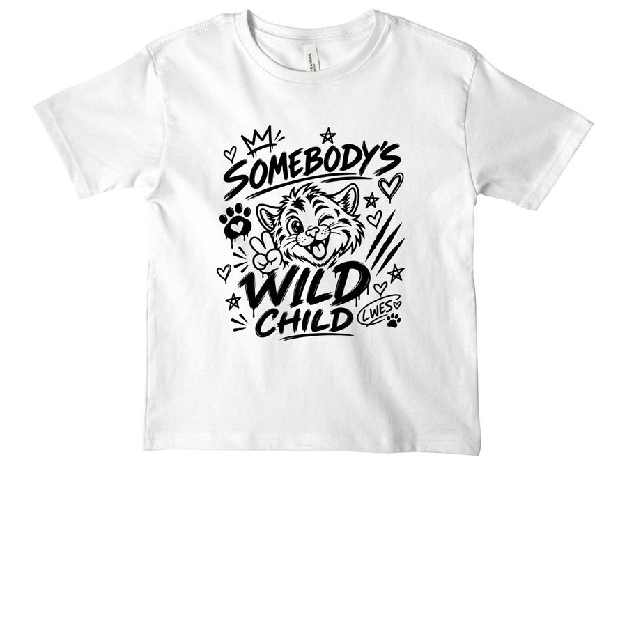 Wilder, a White Youth Heavyweight Tee