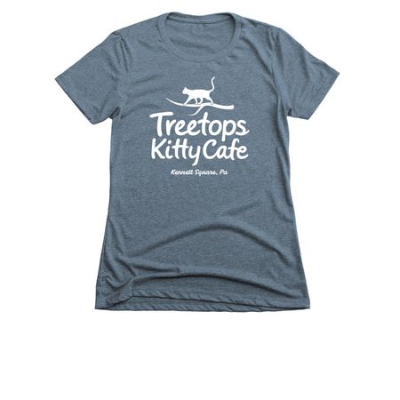Treetops Premium Logo Tee, a Indigo Women's Slim Fit Tee