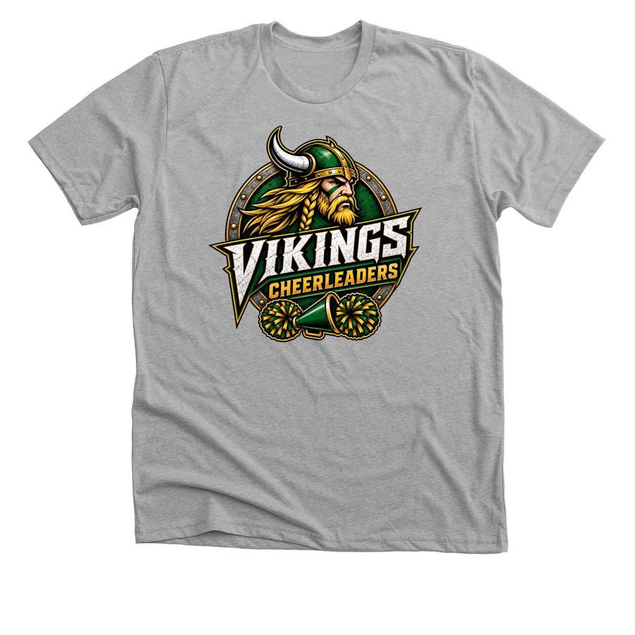 Vikings Cheer, a Athletic Heather Premium Unisex Tee