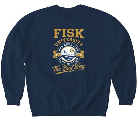 Fisk, The Bay Way, a Navy Softstyle Crewneck Sweatshirt
