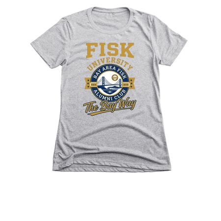 Fisk, The Bay Way, a Dark Heather Grey Women's Slim Fit Tee