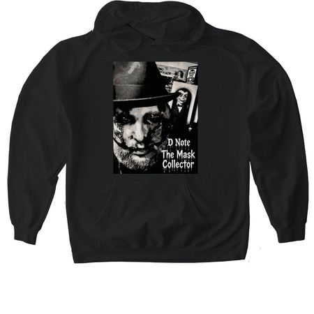 The Mask Collector, a Black Gildan Softstyle Pullover Hoodie