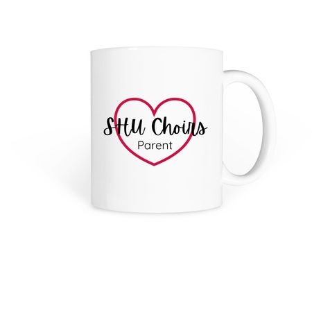 SHU Choirs Parent Mug, a White Coffee Mug
