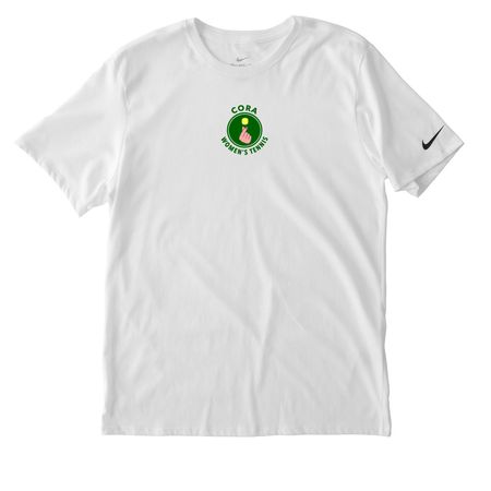 CORA DriFit Home Uniform, a White Nike Dri-FIT Jersey Blend Performance Tee