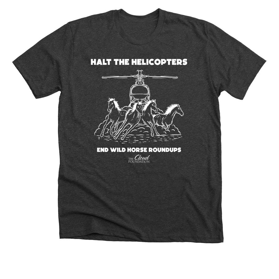 Halt the Helicopters (Dark Shirts), a Dark Grey Heather Premium Unisex Tee