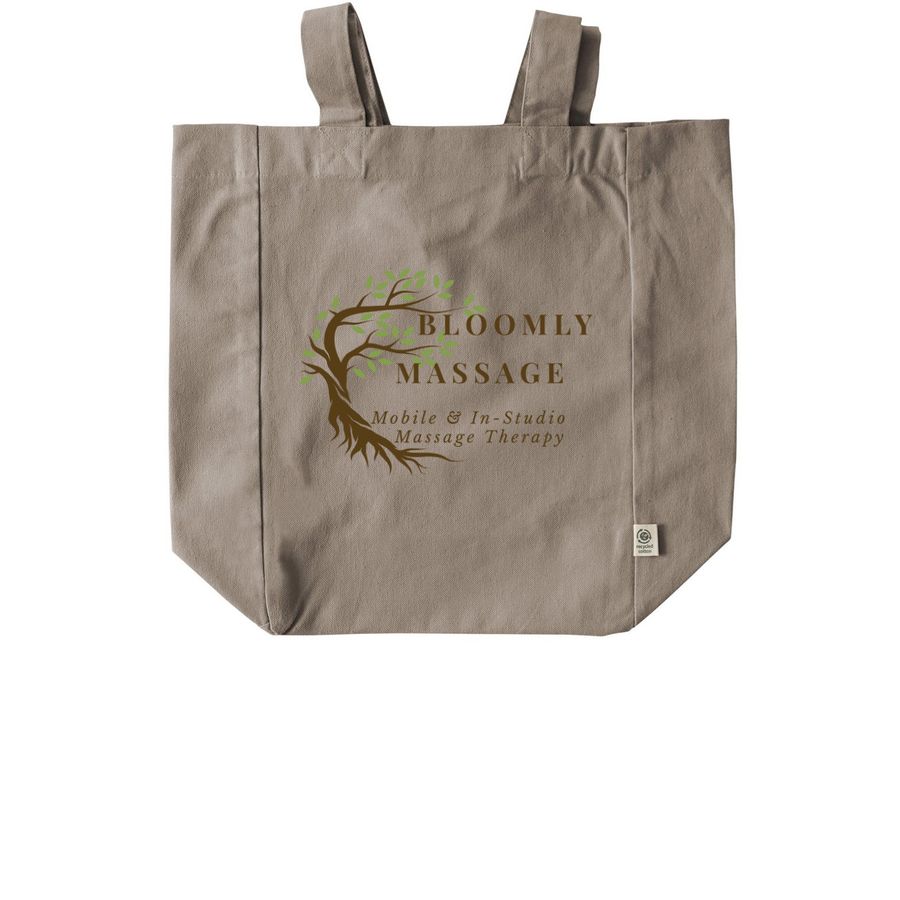 Bloomly Tote, a Pumice Recycled Cotton Tote Bag