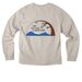 Long Sleeve Two Sided, a Dust Unisex Heavyweight Long Sleeve Tee (back-view)